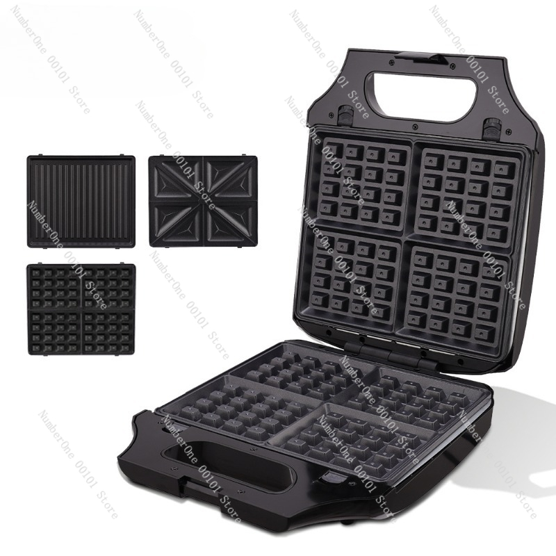 Waffle Cone Maker - Panela Elétrica Multifuncional 3 em 1