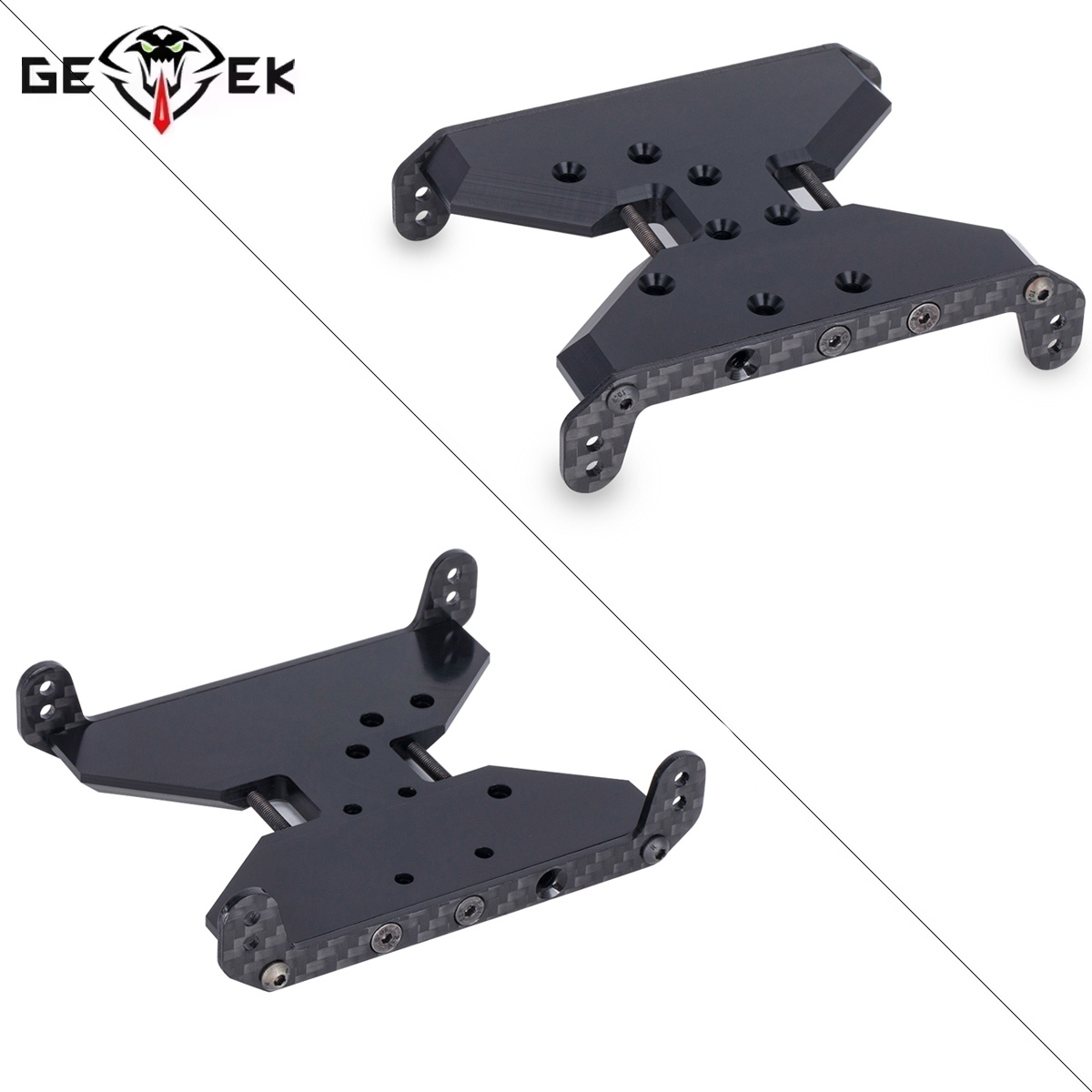Crepe Pan Carbon - Placa antiderrapante de chassi de fibra