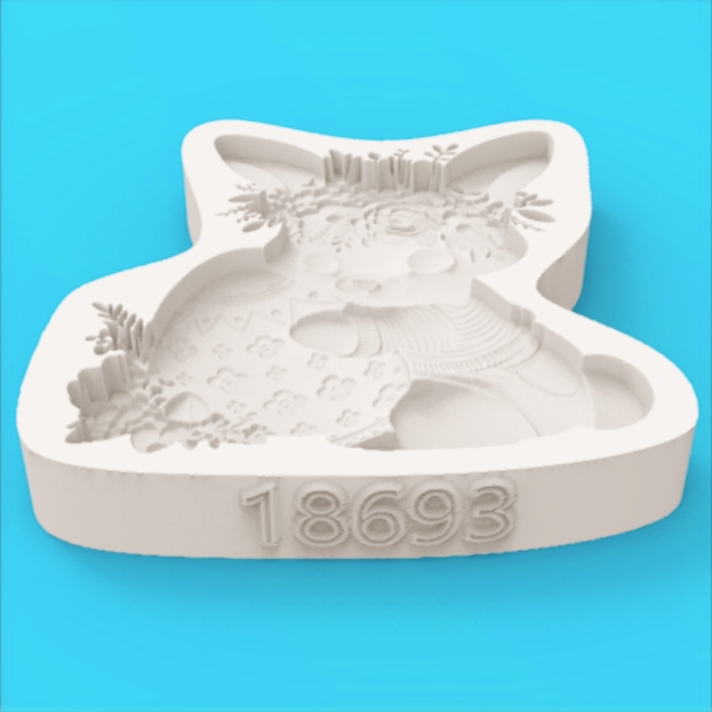 Molde de Silicone para Decoraç - Bunny Cake Mold avaliação e preço