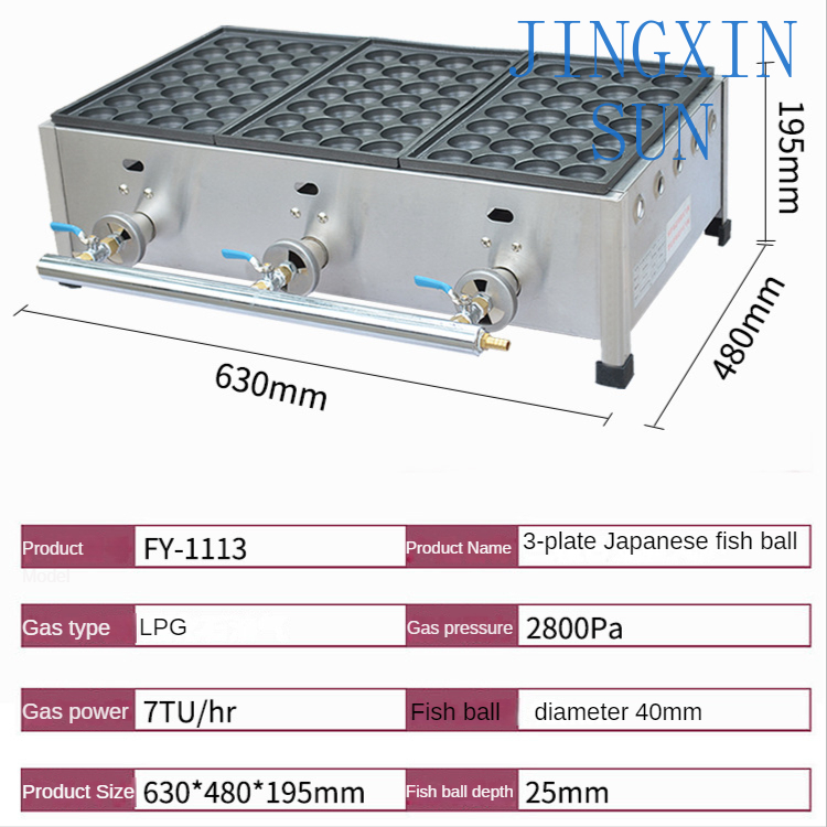Forno a Gás FY-1113 para Uso C - Takoyaki Grill Plate avaliação e preço