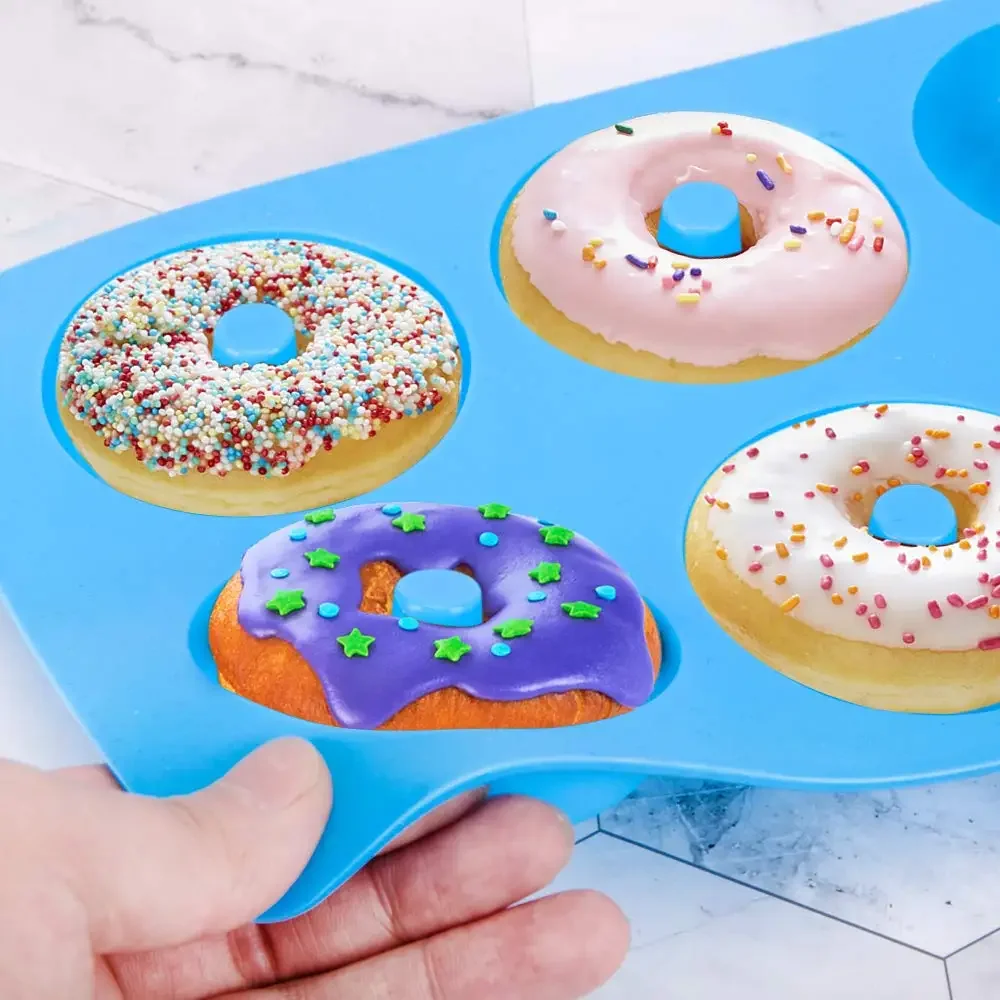 1/2 pçs silicone muffins donut - Donut Mold Silicone avaliação e preço