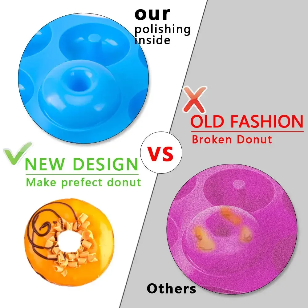 1/2 pçs silicone muffins donut - Donut Mold Silicone avaliação e preço