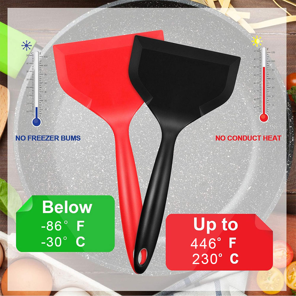 Vermelho bk antiaderente silic - Okonomiyaki Spatula avaliação e preço